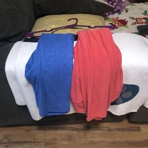 2 pairs LuLaRoe TC leggings